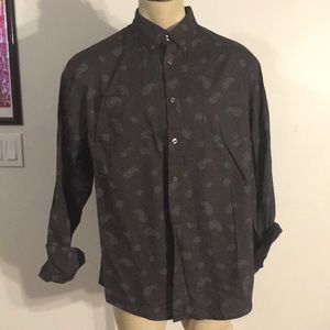 Skull paisley button down